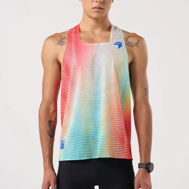 Nedao Men's QiFlow Racing Singlet - One Cut (Special Print Edition)