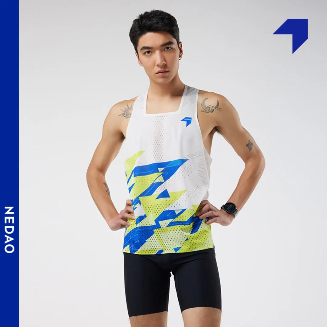 Nedao Men's QiFlow Racing Singlet - One Cut (Special Print Edition)