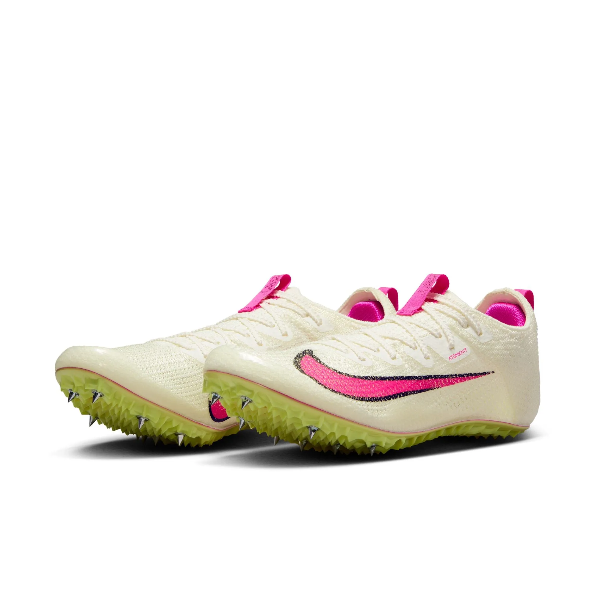 Nike Zoom Superfly Elite 2 Running Spikes Sail / Light Lemon Twist / Black /Fierce Pink