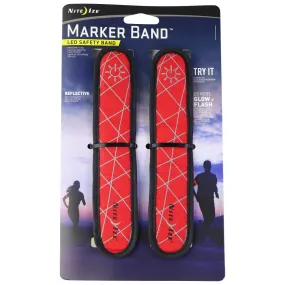 Nite Ize Marker Band LED Safety Light Band for Running, Walking & More - Red