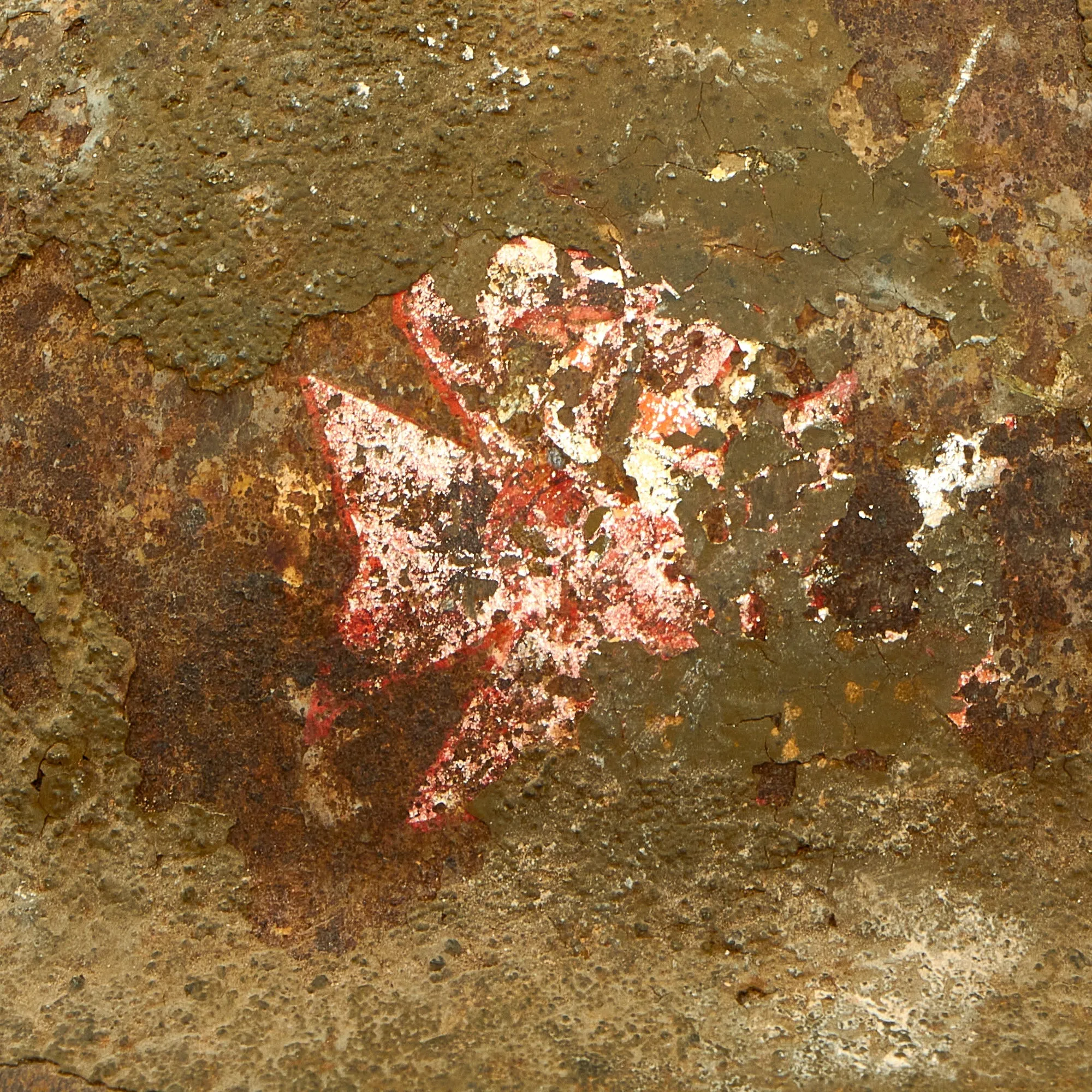 Original British WWII King's Royal Rifle Corps Painted MkII Brodie Helmet - Discovered in Italian Barn Circa 1960s