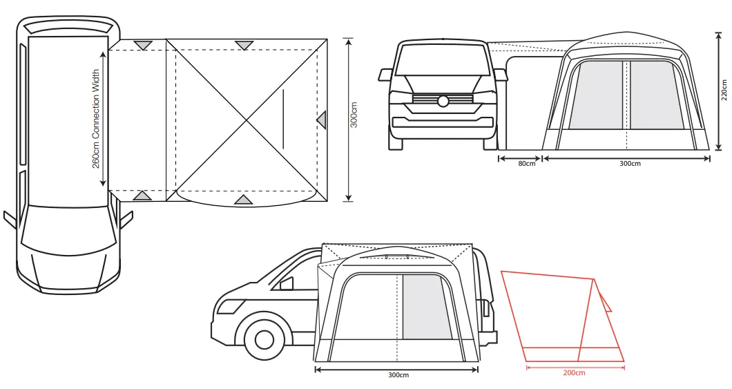 Outdoor Revolution Cayman Low (F/G) Drive Away Awning