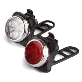 Rechargeable Clip-on Bike Light 2-Pack