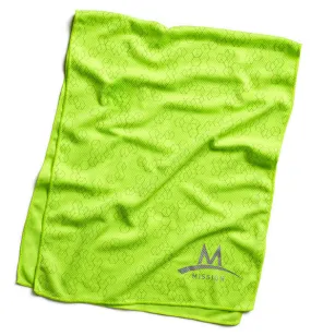 Reflective Techknit Cooling Towel | Hi Vis Green