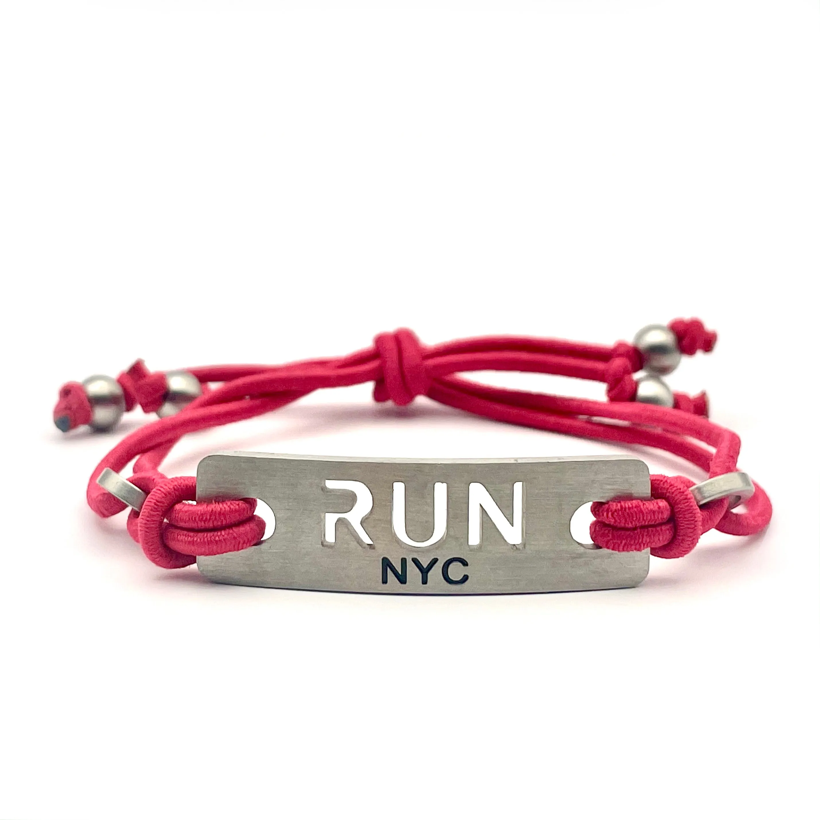 RUN NYC - Run New York City Adjustable Stretch Bracelet - Black or Pink