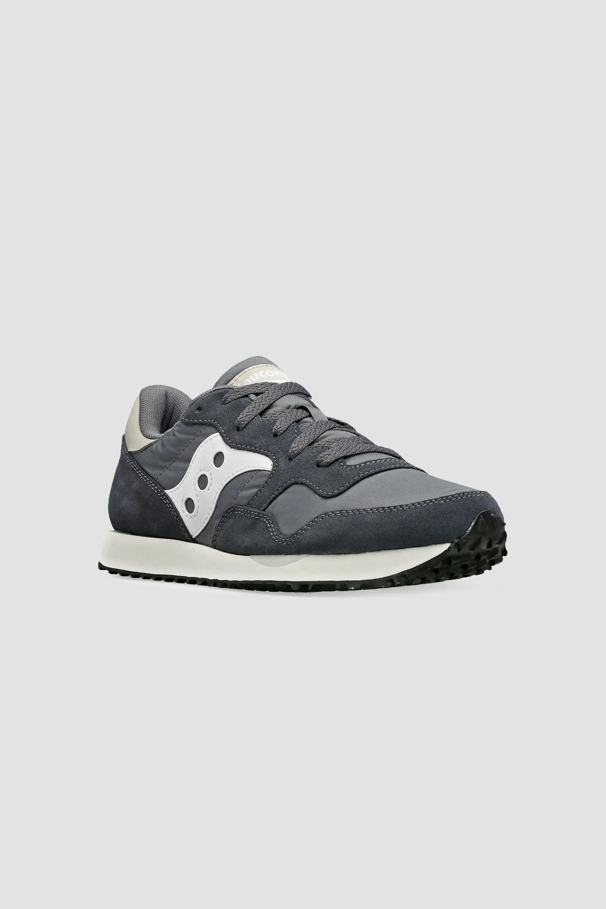 Saucony Women's DXN Trainer in Dark Grey/Beige