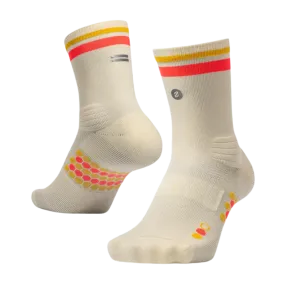 SHYU - Racing Socks - Ivory/Crimson/Gold