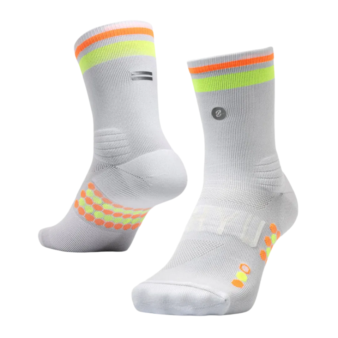 SHYU - Racing Socks - White/Lime/Mango