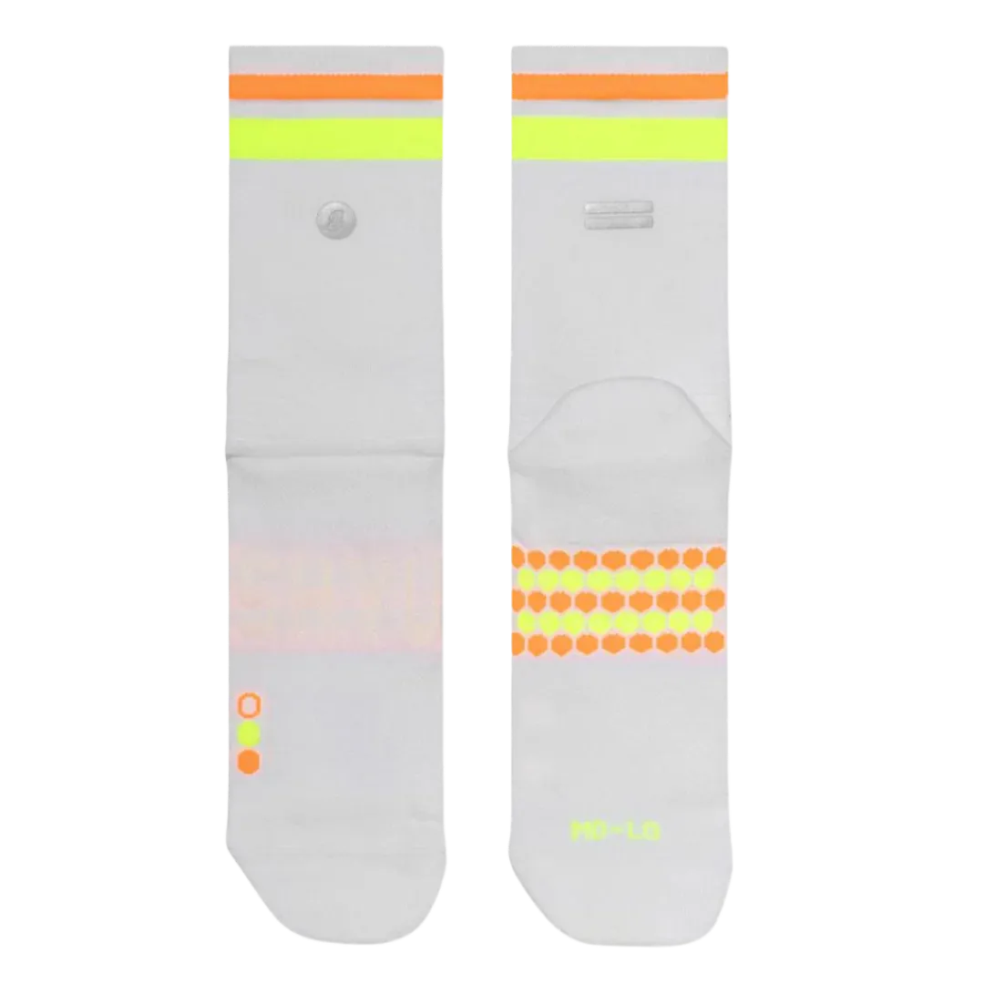 SHYU - Racing Socks - White/Lime/Mango