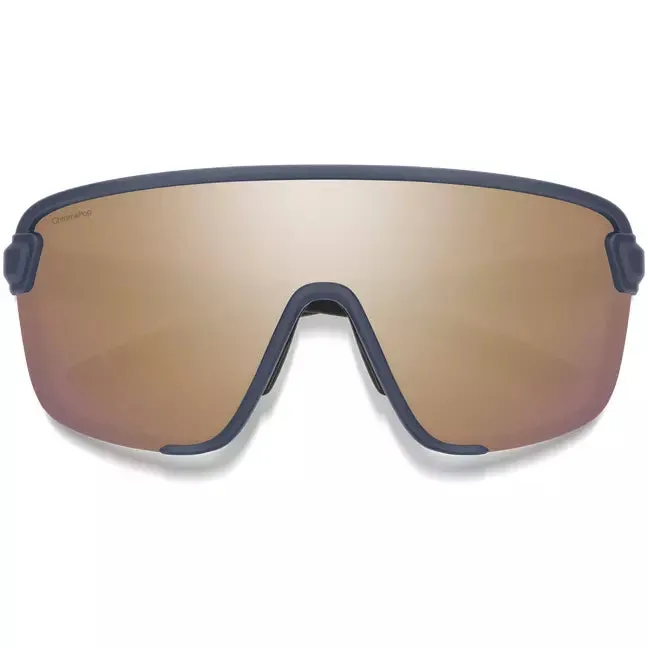 Smith - Bobcat Sunglasses, Matte French Navy, CP Rose Gold Mirror Lens