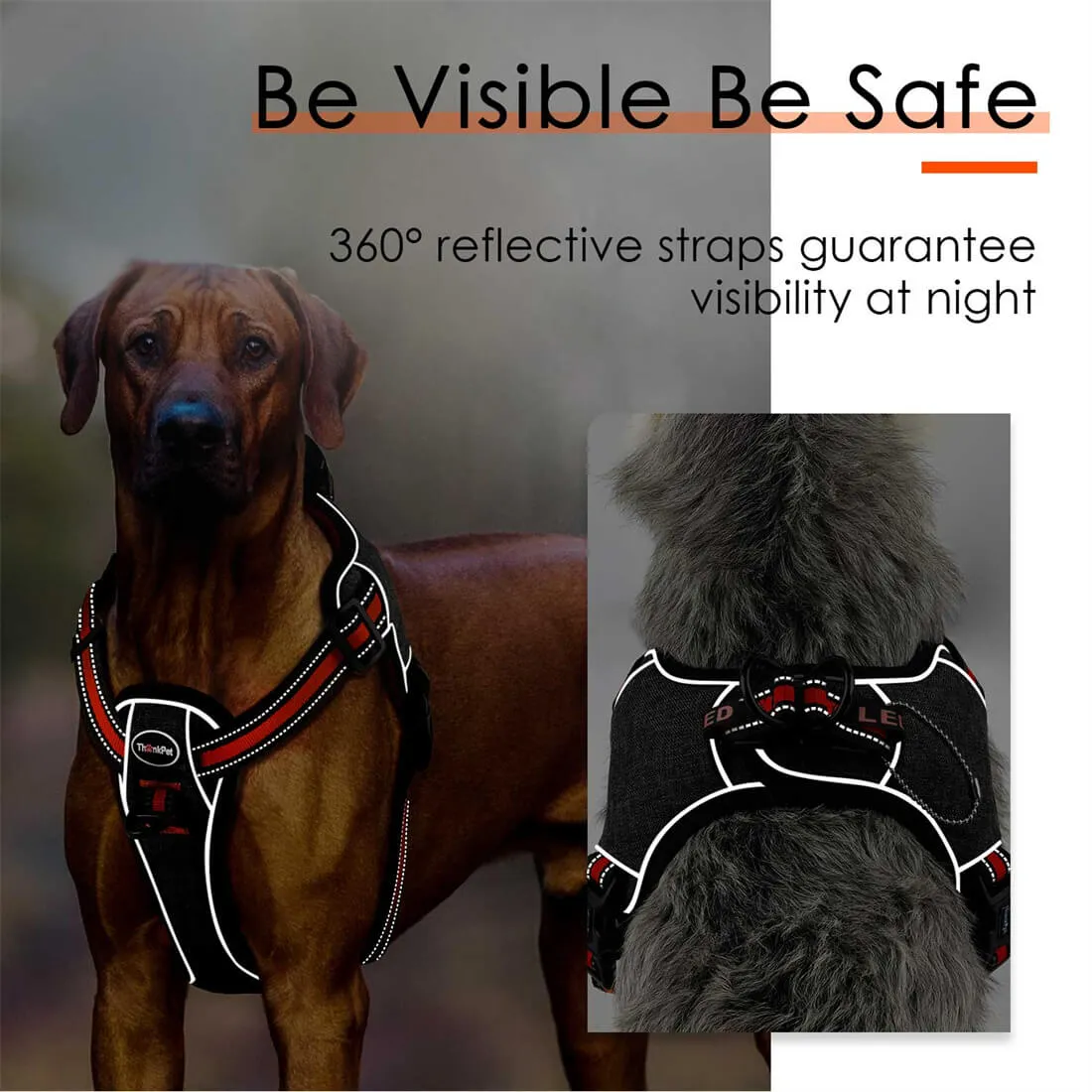 Step-In- Dog Harness - Quick Release Buckles - With Front Clip | ThinkPet