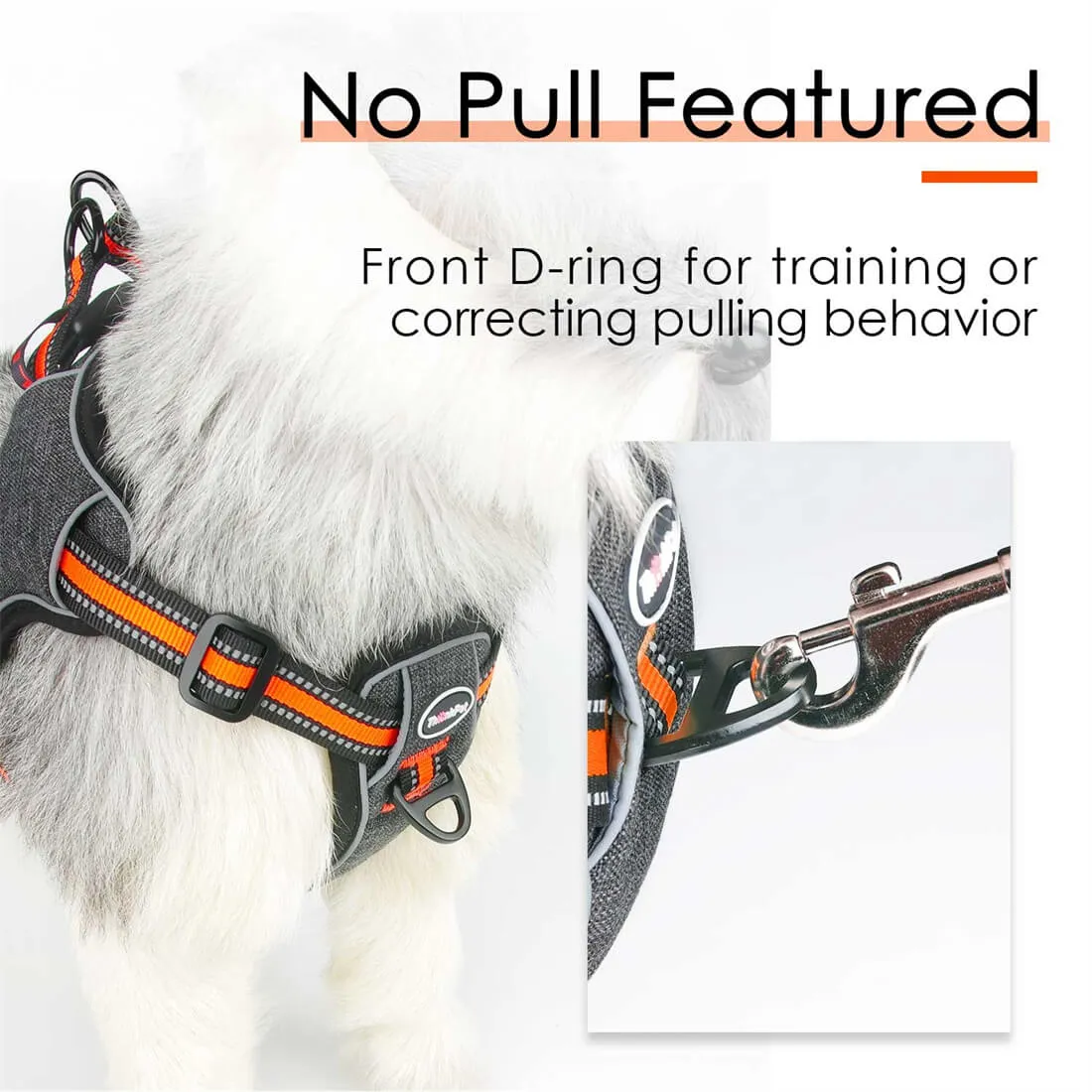 Step-In- Dog Harness - Quick Release Buckles - With Front Clip | ThinkPet