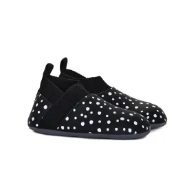 Stonz Yale Slip-on Baby Shoes - Polka Dot/Black