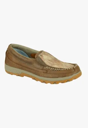 Twisted X Womens Fur Cellstretch Slip On Moc