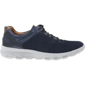 Women's Rockport Let's Walk Ubal Blue Nubuck/Leather